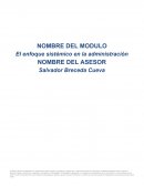 El enfoque sistémico en la administración