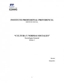 Cultura y normas sociales. Página 1