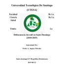 La Delincuencia Juvenil en Santo Domingo (2010-2019)