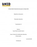 Proceso de la planeación educativa