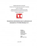 Herramientas administrativas para la optimización del desempeño de “212 Salón Boutique C.A”