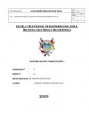 CUESTIONARIO MATERIALES DE FABRICACIÓN I