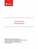 CASO DE APLICACIÓN Proceso de selección para “Mucama” y “Anfitrión”