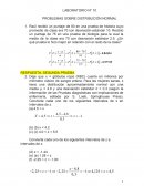 LABORATORIO N° 10 PROBLEMAS SOBRE DISTRIBUCIÓN NORMAL