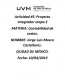 Contabilidad de costos Corporativo TELCEL