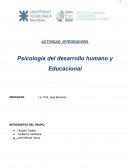 Psicología del desarrollo humano y Educacional