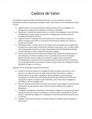 Análisis Cadena de Valor
