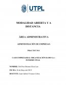 CASO EMPRESARIAL ORGANIZACIÓN RAMO S.A - INFORME FINAL