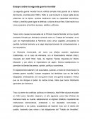 Ensayo sobre la segunda guerra mundial