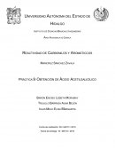 Obtención del Ácido Acetilsalicílico