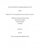 Reseña Crítica: “En la sociedad de consumo: solo eres un número”