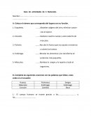 Guía de actividades de C. Naturales