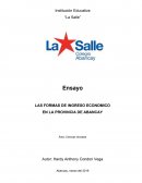 LAS FORMAS DE INGRESO ECONOMICO EN LA PROVINCIA DE ABANCAY