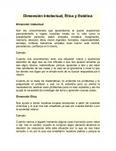 Dimensión Intelectual, Ética y Estética