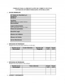 FORMATO PARA LA PRESENTACIÓN DE CURRÍCULUM VITAE