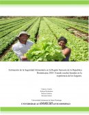 Estimación de los niveles de Seguridad Alimentaria en los hogares de la Región Suroeste de la República Dominicana 2018: Usando escalas basadas en la experiencia de los hogares