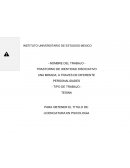 TRASTORNO DE IDENTIDAD DISOCIATIVO UNA MIRADA; A TRAVES DE DIFERENTE PERSONALIDADES