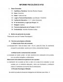 INFORME PSICOLÓGICO N°02