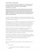 CLASIFICACIÓN DE LAS OBLIGACIONES