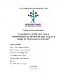 Investigación de mercado para la implementación un servicio de moto taxis en la ciudad de Tarija provincia Cercado