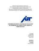 LINEAMIENTOS PARA EL PROCESO DE EVALUACION DE DESEMPEÑO DEL AMBULATORIO URBANO III “SIMON BOLIVAR”