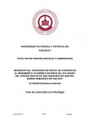 INCIDENCIA DEL TRASTORNO DE DÉFICIT DE ATENCIÓN EN EL RENDIMIENTO ACADÉMICO EN NIÑOS DEL 5TO GRADO DEL CENTRO EDUCATIVO SAN FRANCISCO DE ASÍS DEL BARRIO REMANSITO DE CDE-2018