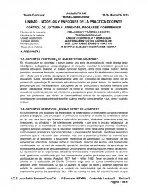 Control de lectura: APRENDER, PROBARSE, COMPRENDER. Página 1
