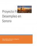 Desempleo en Sonora