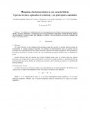 Máquinas electromecánicas y sus características