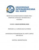 PROYECTO DE ACREDITACION DE EXAMEN FINAL : ENSAYO DE LA PELICULA “EN BUSCA DE LA FELICIDAD”