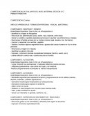 Competencia primer trimestre 3 años