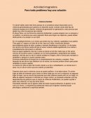 Para todo problema hay una solución. Violencia familiar