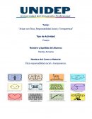 Actuar con Ética, Responsabilidad Social y Transparencia