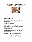 Proyecto estigmatofilia “Dolor, Dulce Dolor”