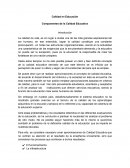Calidad en Educación Componentes de la Calidad Educativa