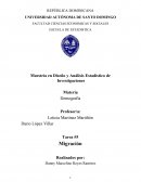 ANALISIS DEMOGRAFICO. Tarea #5 Migración
