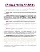 FORMAS FARMACÉUTICAS