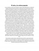 El arte y la cultura popular