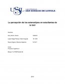 LA PERCEPCIÓN EN ESTEREOTIPOS