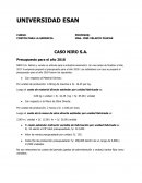 COSTOS PARA LA GERENCIA CASO NIRO S.A.