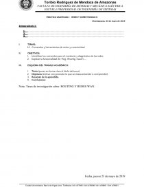 PRACTICA CALIFICADA – REDES Y CONECTIVIDAD II. Página 1