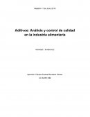 Aditivos: Análisis y control de calidad en la industria alimentaria