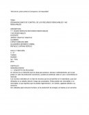 ORGANIZACIONES DE CONTROL DE LOS RECURSOS RENOVABLES Y NO RENOVABLES