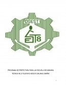 PROGRAMA DE PREFECTURA PARA LAS ESCUELA SECUNDARIA TÉCNICA N0. 8 “GUSTAVO ADOLFO SALINAS CAMIÑA”