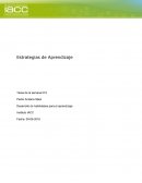 ESTRATEGIAS DE APRENDIZAJE. Desarrollo de habilidades para el aprendizaje