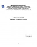Actividad Informe principales corrientes filosóficas