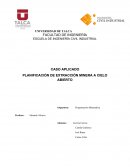 PLANIFICACIÓN DE EXTRACCIÓN MINERA A CIELO ABIERTO