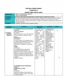 Planeacion historia tercer trimestre I secundaria ejemplo