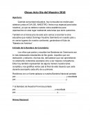 Glosas Acto Día del Maestro 2018