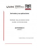 Cálculo. Derivadas y sus aplicaciones